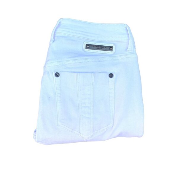 Vintage Burberry Doverdale Capris White Size 28 - Picture 2 of 12